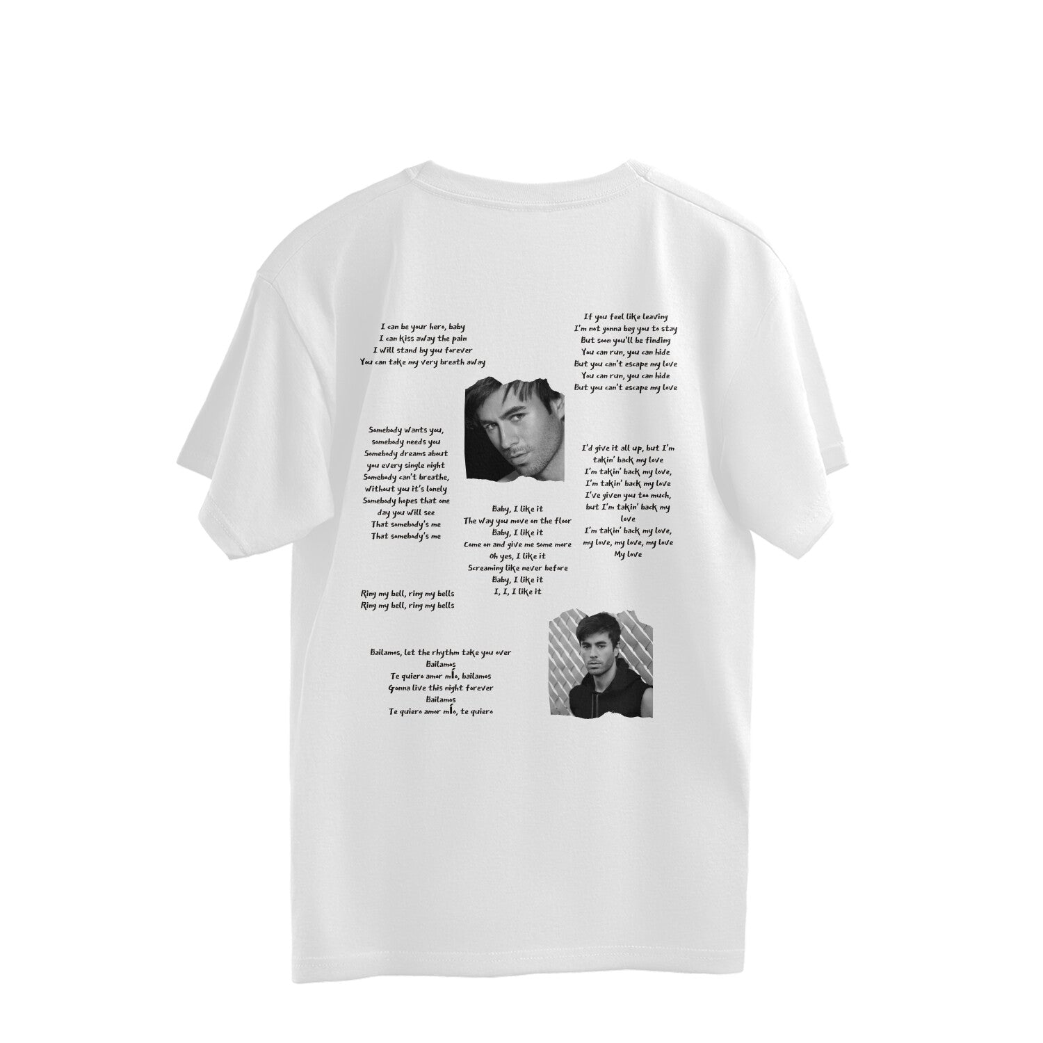 Enrique Iglesias (FAN T-SHIRT) Both Side Print